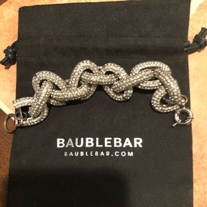 Bauble Bar chain link pavé bracelet
